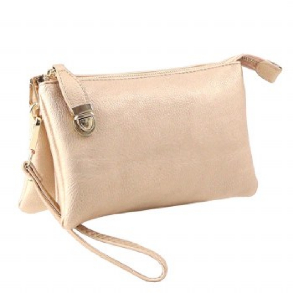 Nude Cream Fashion Wristlet Bag for Women - Cruelty-free